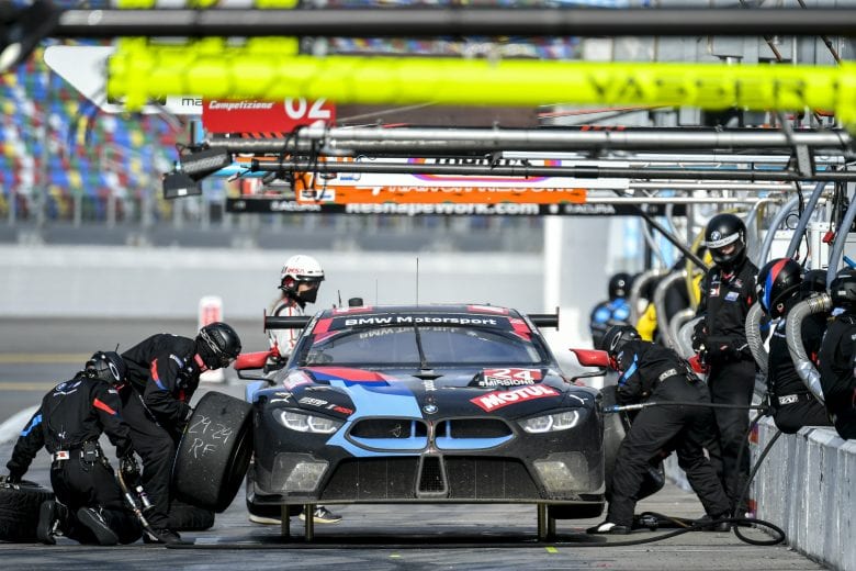 #24 BMW Team RLL BMW M8 GTE, GTLM: Pit Stop, Marco Wittmann, Augusto Farfus, Jesse Krohn, John Edwards