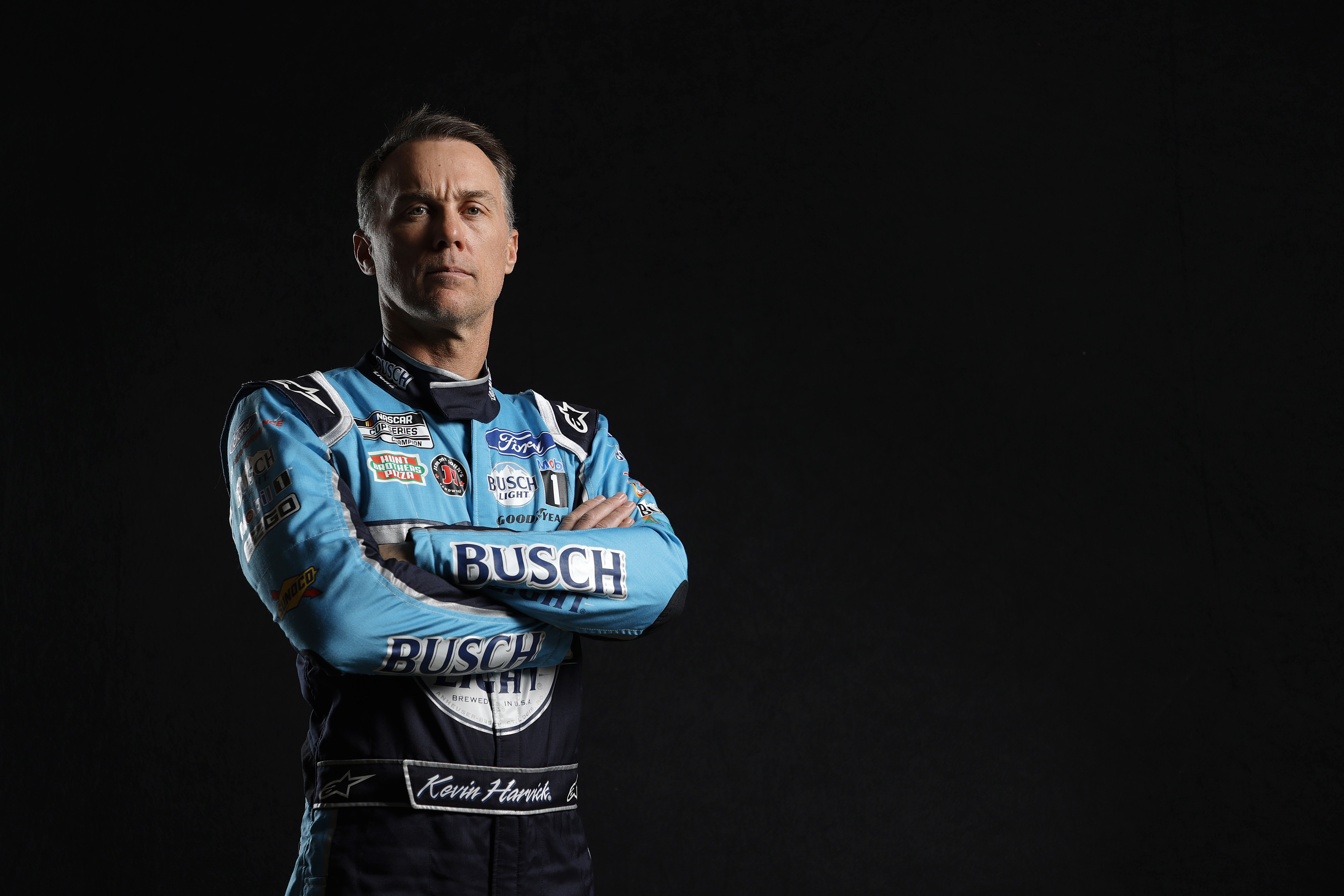 CHARLOTTE, NORTH CAROLINA - JANUARY 20: NASCAR driver Kevin Harvick poses for a photo during the 2021 NASCAR Production Days at FOX Sports Studios on January 20, 2021 in Charlotte, North Carolina. (Photo by Jared C. Tilton/Getty Images) | Getty Images