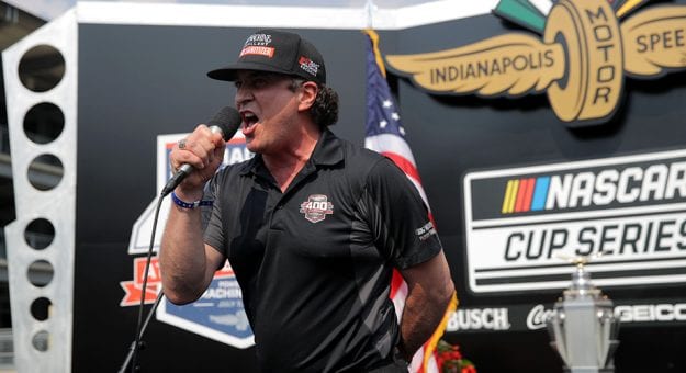 INDIANAPOLIS, INDIANA - JULY 05:  Scott Borchetta, Big Machine Records President & CEO, gives the command to start engines prior to the NASCAR Cup Series Big Machine Hand Sanitizer 400 Powered by Big Machine Records at Indianapolis Motor Speedway on July 05, 2020 in Indianapolis, Indiana. (Photo by Chris Graythen/Getty Images) | Getty Images