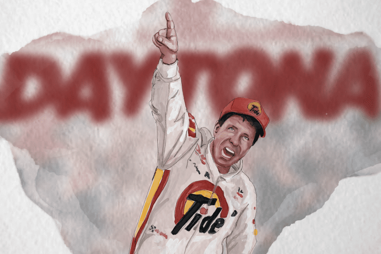 Darrell Waltrip Watercolor