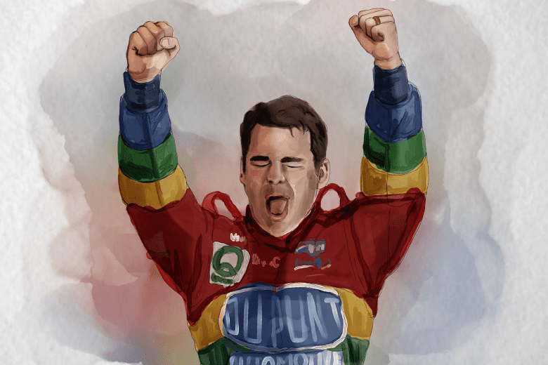 Jeff Gordon Watercolor