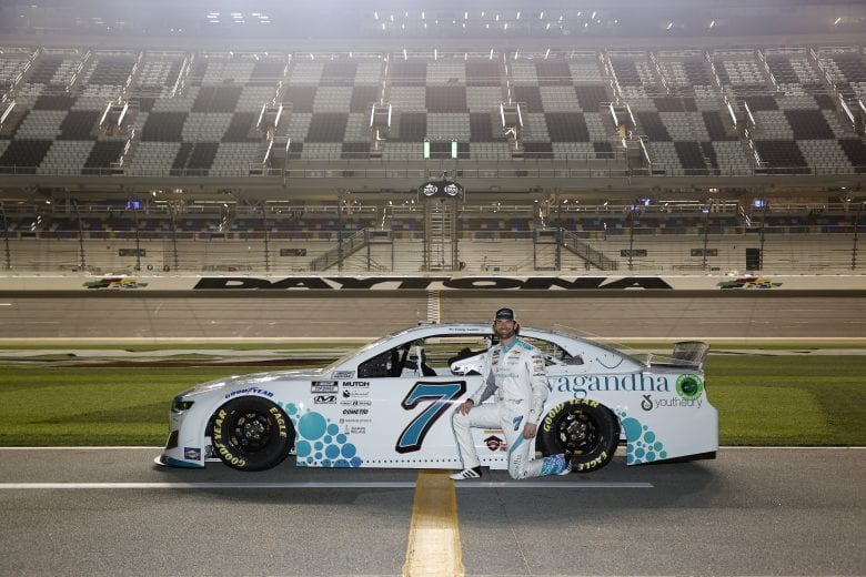 DAYTONA BEACH, FLORIDA - FEBRUARY 10: Corey LaJoie, driver of the #7 Youtheory Chevrolet, poses for photos during qualifying for the NASCAR Cup Series 63rd Annual Daytona 500 at Daytona International Speedway on February 10, 2021 in Daytona Beach, Florida. (Photo by Jared C. Tilton/Getty Images) | Getty Images
