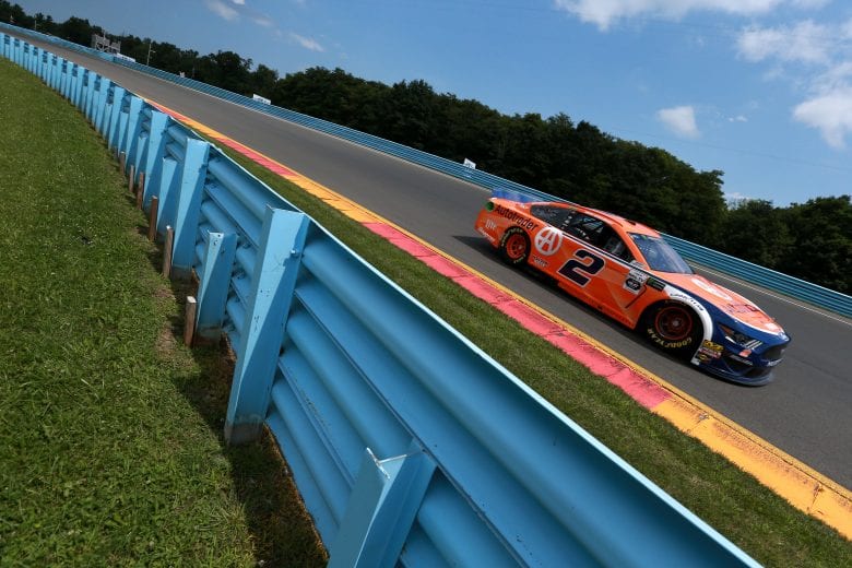 WATKINS GLEN, NEW YORK - AUGUST 03: Brad Keselowski, driver of the #2 Autotrader Ford, drives during practice for the Monster Energy NASCAR Cup Series Go Bowling at The Glen at Watkins Glen International on August 03, 2019 in Watkins Glen, New York. (Photo by Sean Gardner/Getty Images) | Getty Images