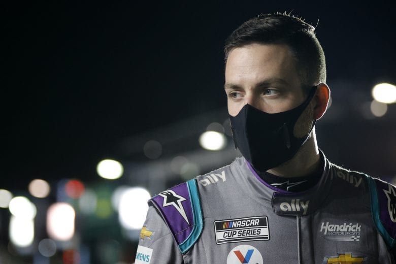 DAYTONA BEACH, FLORIDA - FEBRUARY 10: Alex Bowman, driver of the #48 Ally Chevrolet, stands on the grid during qualifying for the NASCAR Cup Series 63rd Annual Daytona 500 at Daytona International Speedway on February 10, 2021 in Daytona Beach, Florida. (Photo by Chris Graythen/Getty Images) | Getty Images