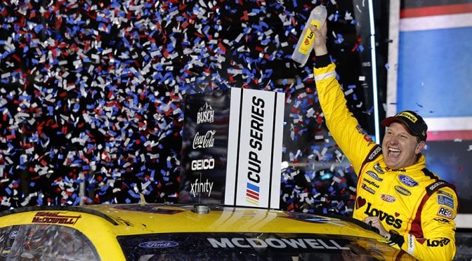 Featured Image for Michael McDowell misses last-lap crash, scores first victory in Daytona 500