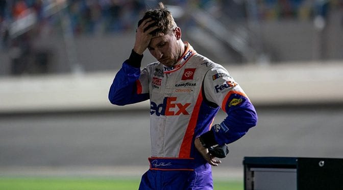 Featured Image for Dominant, disappointed: Denny Hamlin’s try for Daytona 500 three-peat falls short
