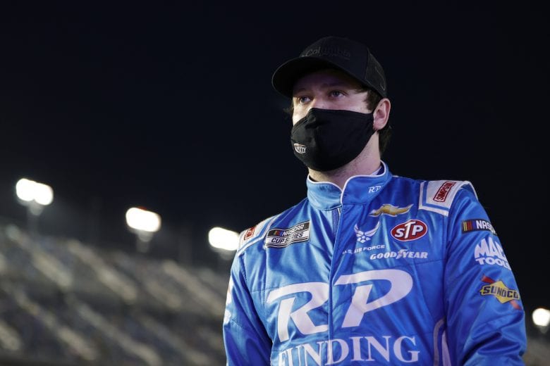 DAYTONA BEACH, FLORIDA - FEBRUARY 09: Erik Jones, driver of the #43 RP Funding Chevrolet, waits on the grid prior to the NASCAR Cup Series Busch Clash at Daytona at Daytona International Speedway on February 09, 2021 in Daytona Beach, Florida. (Photo by Jared C. Tilton/Getty Images) | Getty Images