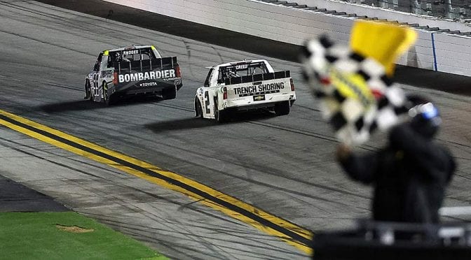 Featured image for Runner-up Sheldon Creed at odds with Ben Rhodes after Daytona Road Course run-ins