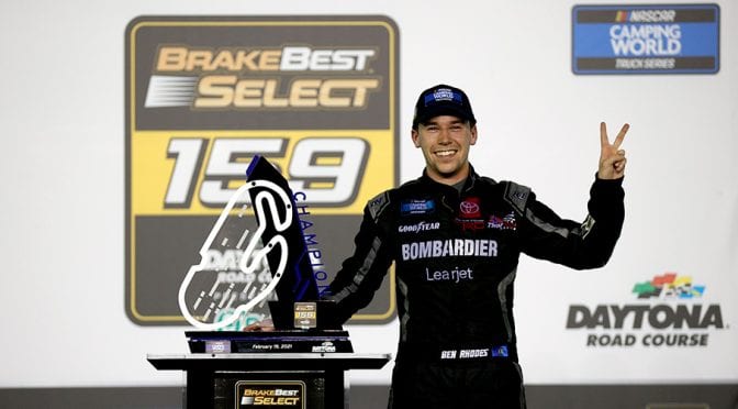 Featured image for Ben Rhodes opens season 2-for-2, outlasts Creed for Daytona Road Course win