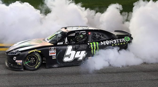 Featured Image for Ty Gibbs holds on in double OT, wins in Xfinity Series debut at Daytona Road Course