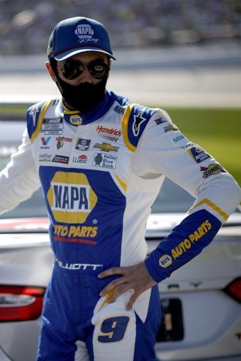 DAYTONA BEACH, FLORIDA - FEBRUARY 21: Chase Elliott, driver of the #9 NAPA Auto Parts Chevrolet, waits on the grid prior to the NASCAR Cup Series O'Reilly Auto Parts 253 at Daytona International Speedway on February 21, 2021 in Daytona Beach, Florida. (Photo by Chris Graythen/Getty Images) | Getty Images