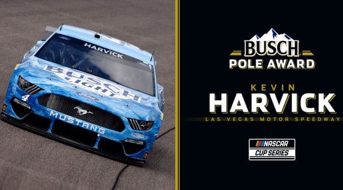 Featured Image for Kevin Harvick wins Busch Pole Award for Las Vegas; see full lineup