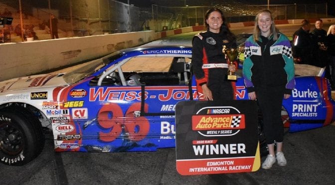 Featured Image for ‘I’m Just Enjoying Myself. I’m Just Racing For Fun’: Erica Thiering Finding Joy and Adding to Her Trophy Collection at Edmonton International Raceway