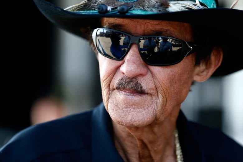 JOLIET, IL - SEPTEMBER 15:  NASCAR Hall of Famer and team owner Richard Petty stands in the garage area during practice for the Monster Energy NASCAR Cup Series Tales of the Turtles 400 at Chicagoland Speedway on September 15, 2017 in Joliet, Illinois.  (Photo by Jeff Zelevansky/Getty Images) | Getty Images