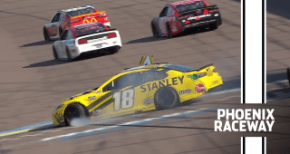 Ross Chastain makes contact with Kyle Busch, sends him spinning