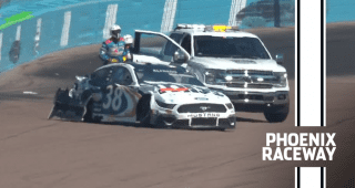 Cody Ware sends Anthony Alfredo into the fence at Phoenix