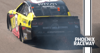 Tyler Reddick makes contact with the wall at Phoenix