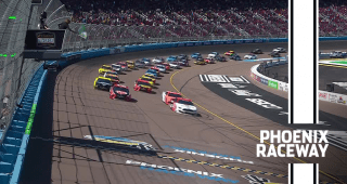 Brad Keselowski leads the field to green at Phoenix Raceway