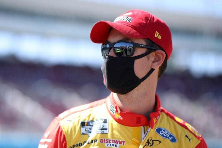 AVONDALE, ARIZONA - MARCH 14: Joey Logano, driver of the #22 Shell Pennzoil Ford, waits on the grid prior to the NASCAR Cup Series Instacart 500 at Phoenix Raceway on March 14, 2021 in Avondale, Arizona. (Photo by Sean Gardner/Getty Images) | Getty Images