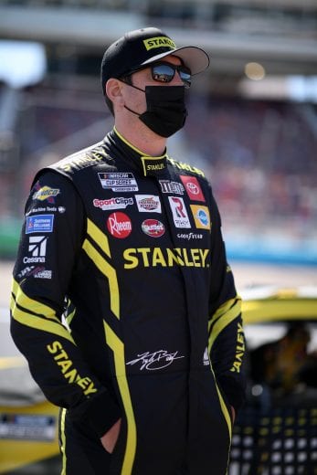 AVONDALE, ARIZONA - MARCH 14: Kyle Busch, driver of the #18 STANLEY Toyota, waits on the grid prior to the NASCAR Cup Series Instacart 500 at Phoenix Raceway on March 14, 2021 in Avondale, Arizona. (Photo by Sean Gardner/Getty Images) | Getty Images
