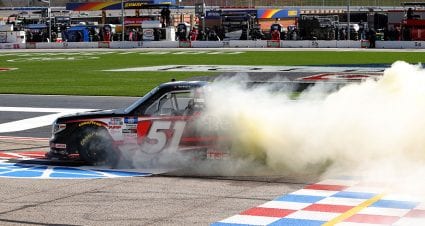 Kyle Busch Atlanta burnout Camping World Truck Series