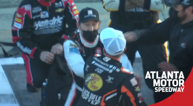 Featured Image for Hemric, Gragson mix it up in post-race fight at Atlanta