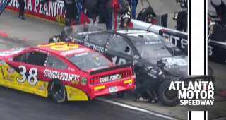 Alfredo spins on pit road, taps Almirola’s pit crew