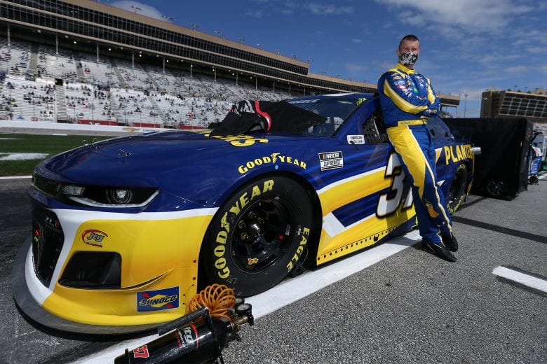 HAMPTON, GEORGIA - MARCH 21: Ryan Preece, driver of the #37 Planters Chevrolet, waits on the grid prior to the NASCAR Cup Series Folds of Honor QuikTrip 500 at Atlanta Motor Speedway on March 21, 2021 in Hampton, Georgia. (Photo by Sean Gardner/Getty Images) | Getty Images