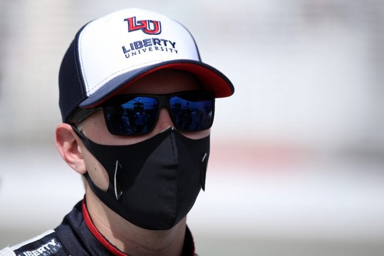HAMPTON, GEORGIA - MARCH 21: William Byron, driver of the #24 Liberty University Chevrolet, waits on the grid prior to the NASCAR Cup Series Folds of Honor QuikTrip 500 at Atlanta Motor Speedway on March 21, 2021 in Hampton, Georgia. (Photo by Sean Gardner/Getty Images) | Getty Images
