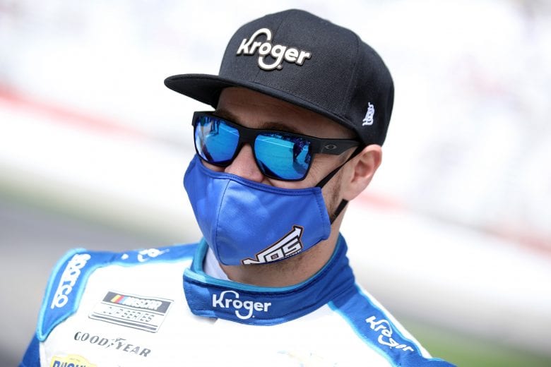 HAMPTON, GEORGIA - MARCH 21: Ricky Stenhouse Jr., driver of the #47 Kroger Chevrolet, waits on the grid prior to  the NASCAR Cup Series Folds of Honor QuikTrip 500 at Atlanta Motor Speedway on March 21, 2021 in Hampton, Georgia. (Photo by Sean Gardner/Getty Images) | Getty Images