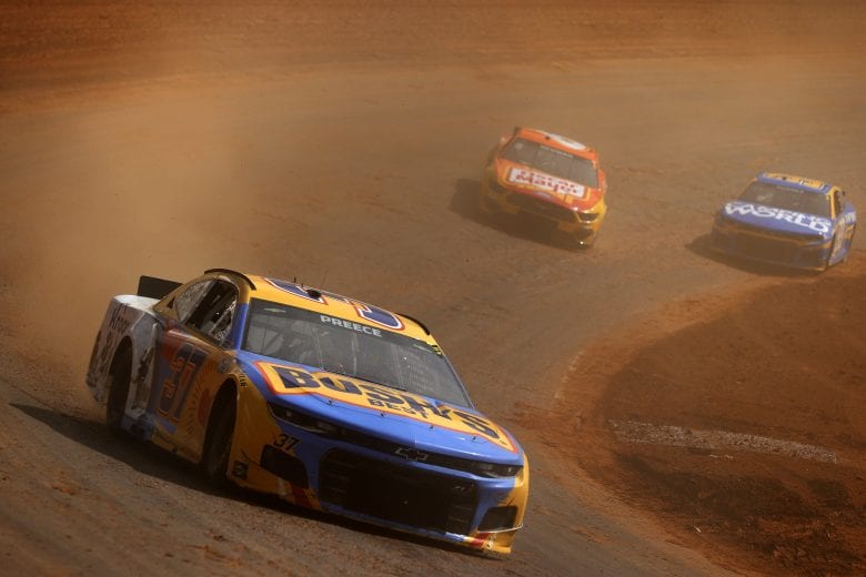 BRISTOL, TENNESSEE - MARCH 26: Ryan Preece, driver of the #37 BUSH'S Beans/Kroger Chevrolet, drives during practice for the NASCAR Cup Series Food City Dirt Race at Bristol Motor Speedway on March 26, 2021 in Bristol, Tennessee. (Photo by Jared C. Tilton/Getty Images) | Getty Images
