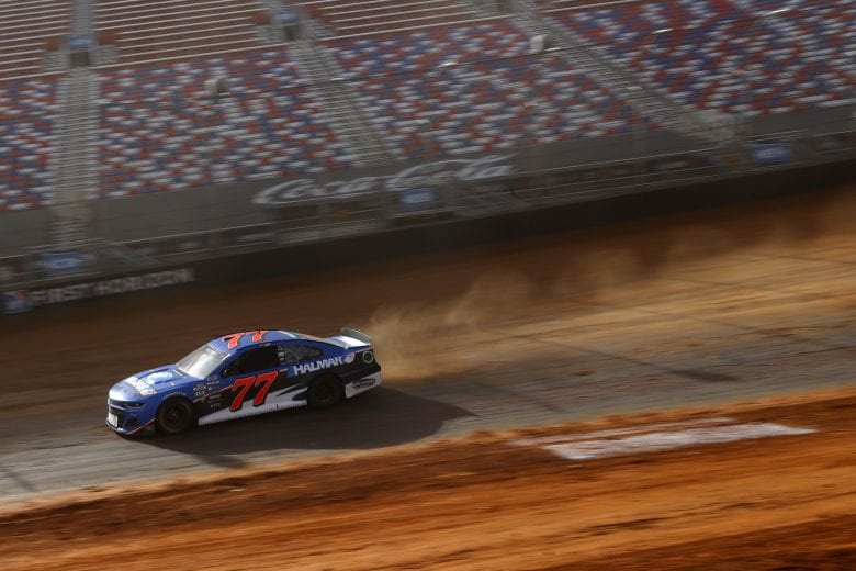 BRISTOL, TENNESSEE - MARCH 26: Stewart Friesen, driver of the #77 Halmar International Chevrolet, drives during practice for the NASCAR Cup Series Food City Dirt Race at Bristol Motor Speedway on March 26, 2021 in Bristol, Tennessee. (Photo by Chris Graythen/Getty Images) | Getty Images