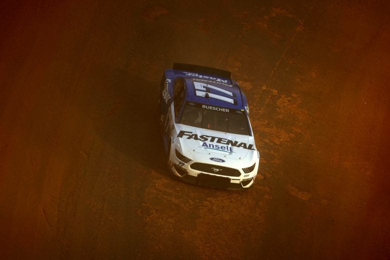 BRISTOL, TENNESSEE - MARCH 26: Chris Buescher, driver of the #17 Fastenal Ford, drives during practice for the NASCAR Cup Series Food City Dirt Race at Bristol Motor Speedway on March 26, 2021 in Bristol, Tennessee. (Photo by Jared C. Tilton/Getty Images) | Getty Images