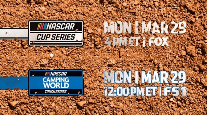 Featured Image for NASCAR postpones Cup, Truck Series races to Monday due to wet weather