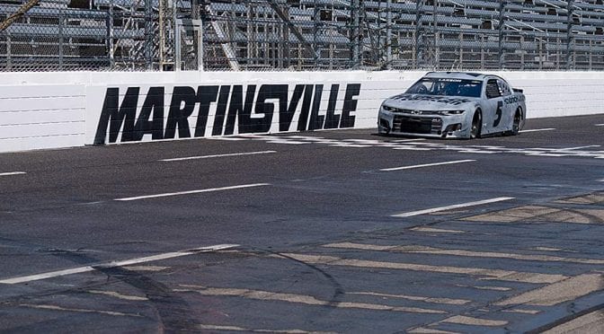 Featured image for After ‘very good first step’ at Martinsville test, officials to evaluate rain-tire viability for short tracks