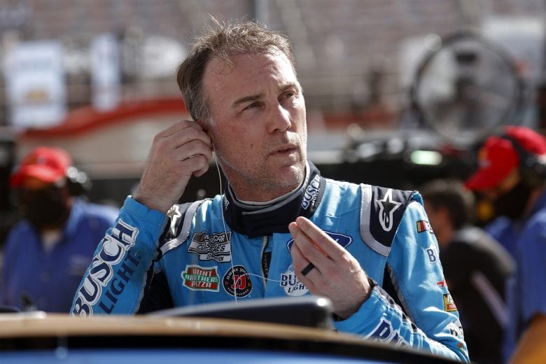 BRISTOL, TENNESSEE - MARCH 26: Kevin Harvick, driver of the #4 Busch Light Ford, prepares for practice for the NASCAR Cup Series Food City Dirt Race at Bristol Motor Speedway on March 26, 2021 in Bristol, Tennessee. (Photo by Chris Graythen/Getty Images) | Getty Images