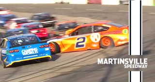 Daniel Suarez gets loose, cleans out Keselowski late at Martinsville