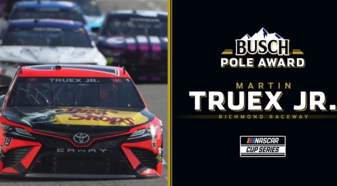 Featured image for Martin Truex Jr. secures Busch Pole Award for Richmond Raceway