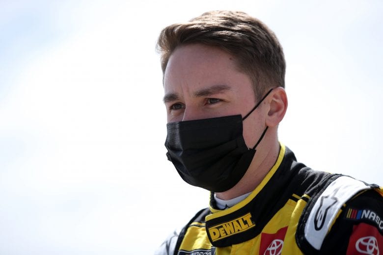 HAMPTON, GEORGIA - MARCH 21: Christopher Bell, driver of the #20 Sirius XM Toyota, waits on the grid prior to the NASCAR Cup Series Folds of Honor QuikTrip 500 at Atlanta Motor Speedway on March 21, 2021 in Hampton, Georgia. (Photo by Sean Gardner/Getty Images) | Getty Images