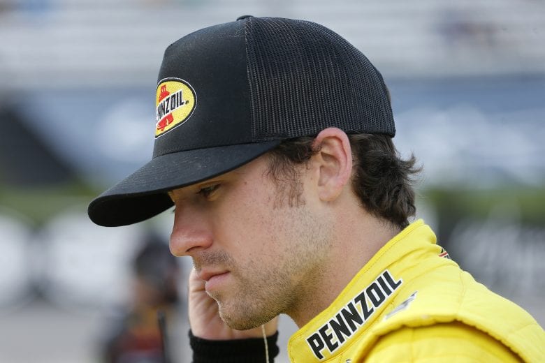 MARTINSVILLE, VIRGINIA - APRIL 11: Ryan Blaney, driver of the #12 Menards/Pennzoil Ford, prepares for the NASCAR Cup Series Blue-Emu Maximum Pain Relief 500 at Martinsville Speedway on April 11, 2021 in Martinsville, Virginia. (Photo by Brian Lawdermilk/Getty Images) | Getty Images