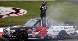 John Hunter Nemechek defeats team owner Kyle Busch yet again to win at Richmond