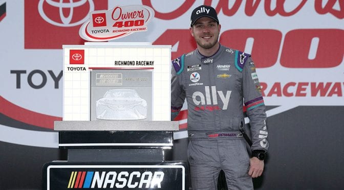 Featured image for Alex Bowman’s late surge denies Hamlin, secures clutch Richmond win