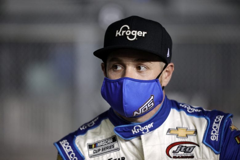 DAYTONA BEACH, FLORIDA - FEBRUARY 10: Ricky Stenhouse Jr., driver of the #47 Kroger/NOS Energy Drink Chevrolet, looks on during qualifying for the NASCAR Cup Series 63rd Annual Daytona 500 at Daytona International Speedway on February 10, 2021 in Daytona Beach, Florida. (Photo by Chris Graythen/Getty Images) | Getty Images
