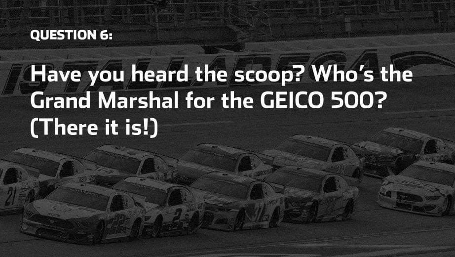 2021 Apr 25 Steveluvender Race Day Trivia Talladega 12