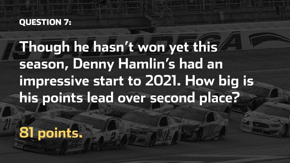 2021 Apr 25 Steveluvender Race Day Trivia Talladega 15