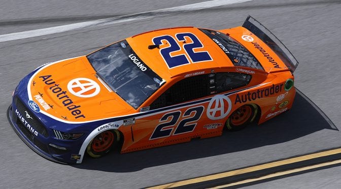 Featured Image for Stage 1 wreck takes Joey Logano out of Talladega contention