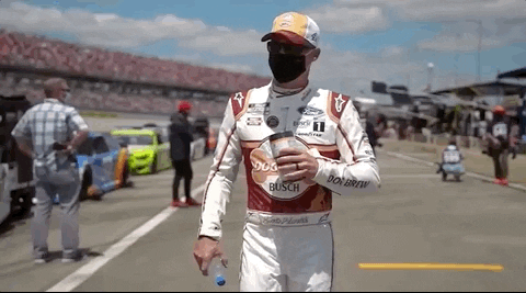 Kevin Harvick Walking With Mystery Bottles