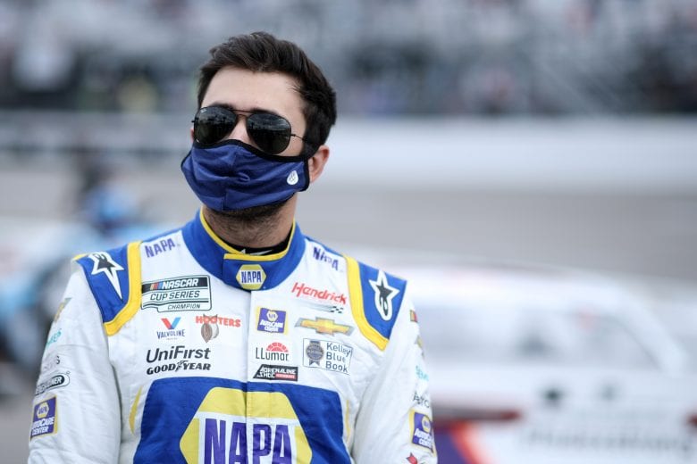 RICHMOND, VIRGINIA - APRIL 18: Chase Elliott, driver of the #9 NAPA Auto Parts Chevrolet, waits on the grid prior to the NASCAR Cup Series Toyota Owners 400 at Richmond Raceway on April 18, 2021 in Richmond, Virginia. (Photo by Sean Gardner/Getty Images) | Getty Images