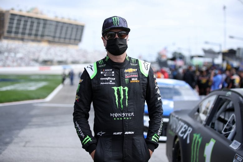 HAMPTON, GEORGIA - MARCH 21: Kurt Busch, driver of the #1 Monster Energy Chevrolet, waits on the grid prior to the NASCAR Cup Series Folds of Honor QuikTrip 500 at Atlanta Motor Speedway on March 21, 2021 in Hampton, Georgia. (Photo by Sean Gardner/Getty Images) | Getty Images