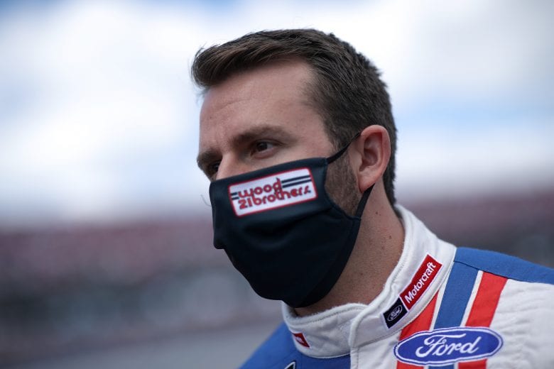 TALLADEGA, ALABAMA - APRIL 25: Matt DiBenedetto, driver of the #21 Motorcraft Quick Lane Ford, waits on the grid prior to the NASCAR Cup Series GEICO 500 at Talladega Superspeedway on April 25, 2021 in Talladega, Alabama. (Photo by Sean Gardner/Getty Images) | Getty Images